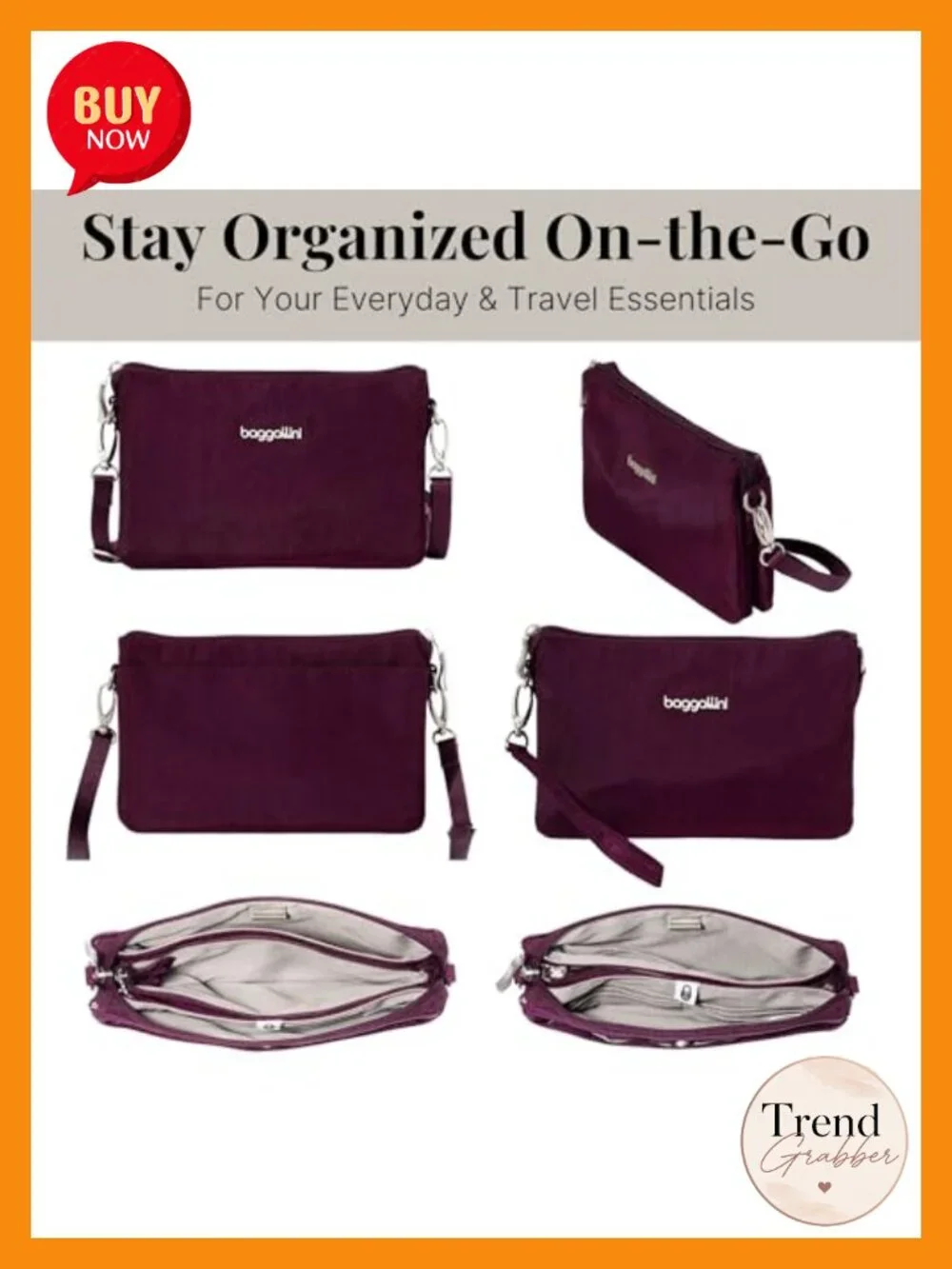 Mini Crossbody Bag with RFID Blocking Convertible Wristlet Clutch Machine
